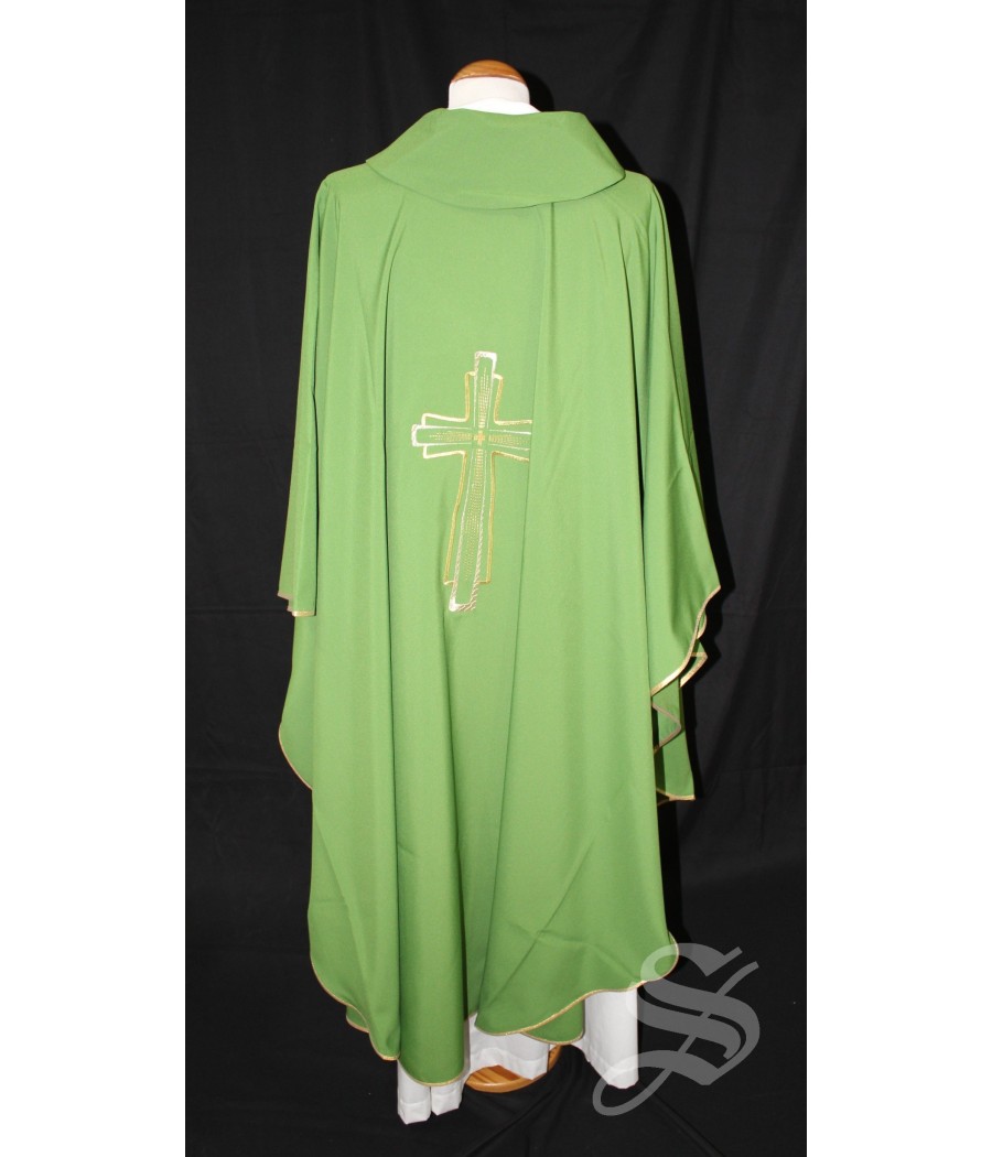 CASULLA VERDE 100% POLIESTER LIGERO ART. PLC