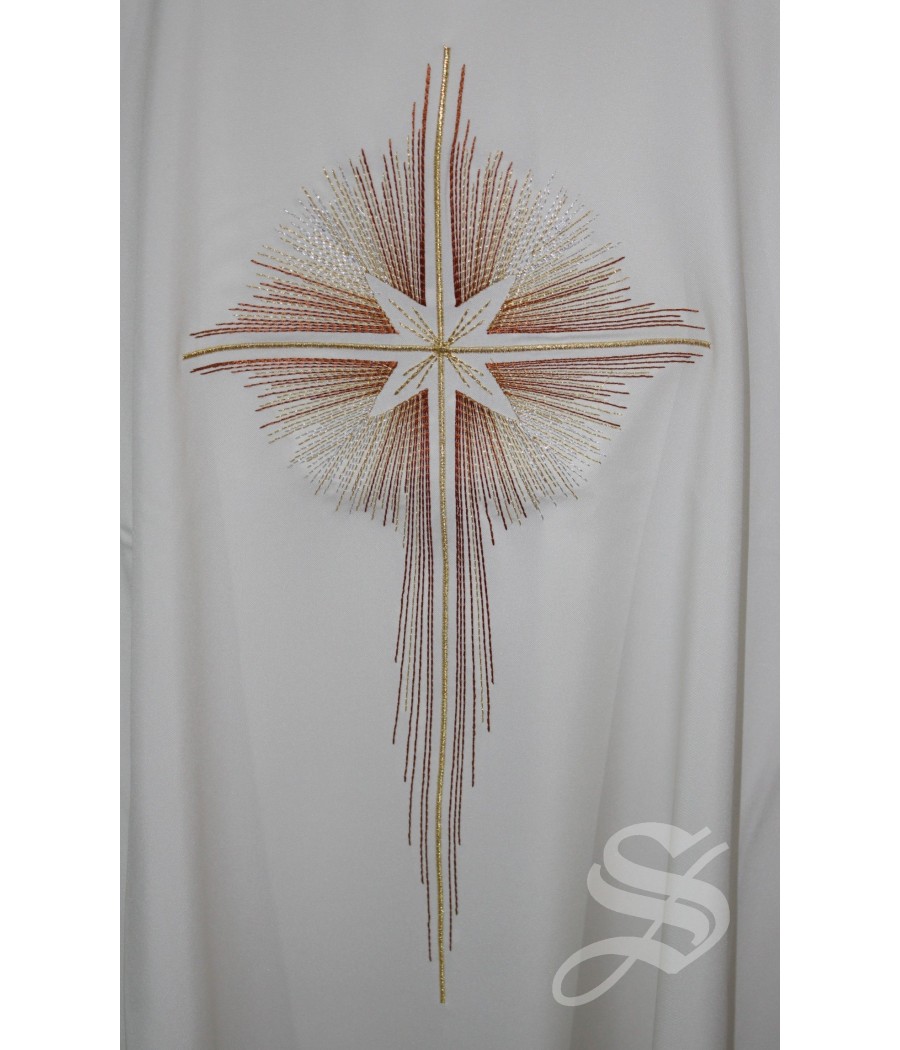 CASULLA BLANCA 100% POLIESTER LIGERO ART. PLD