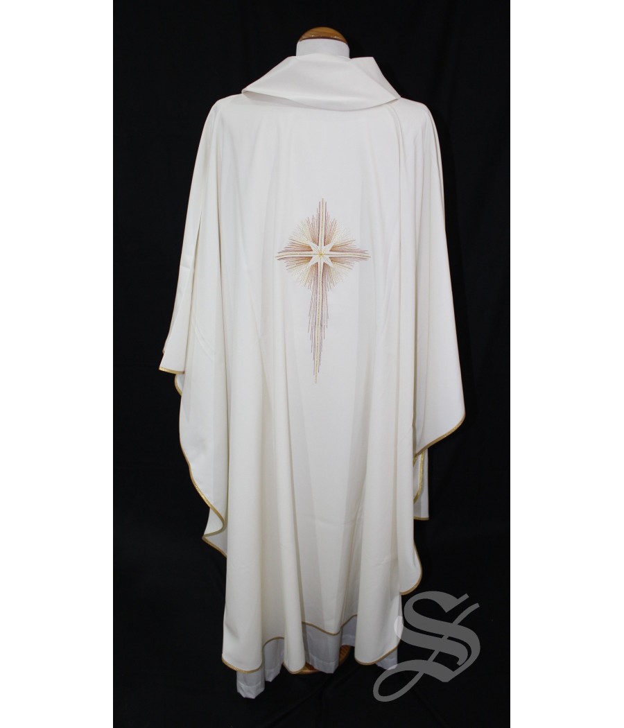 CASULLA BLANCA 100% POLIESTER LIGERO ART. PLD