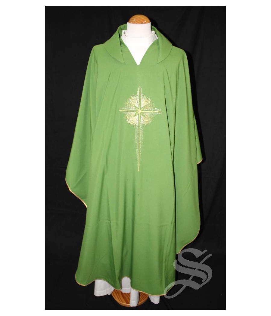 CASULLA VERDE 100% POLIESTER LIGERO ART. PLD