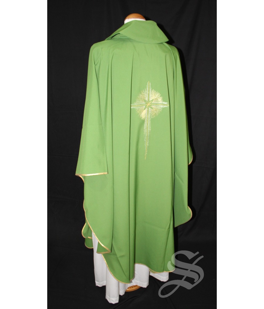 CASULLA VERDE 100% POLIESTER LIGERO ART. PLD