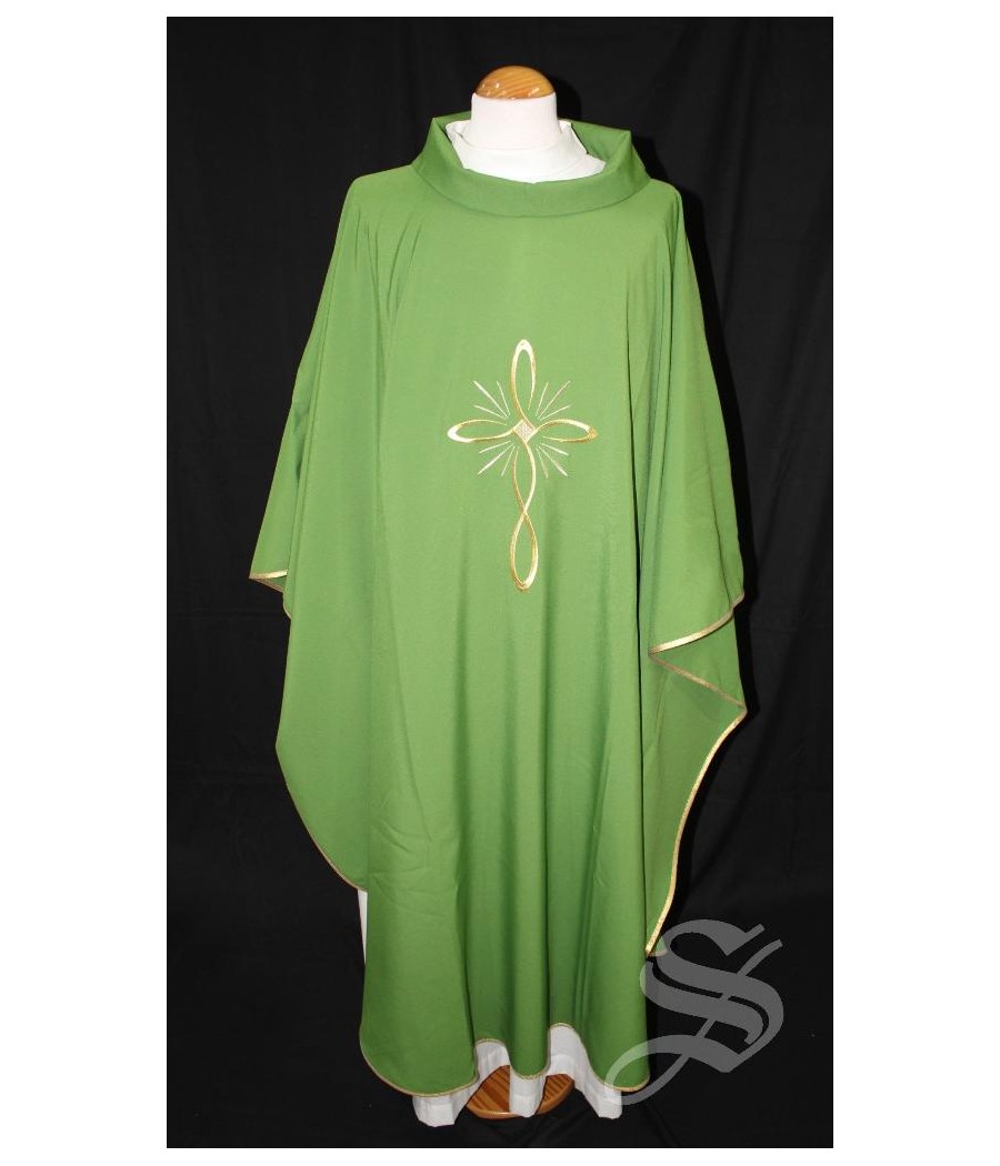 CASULLA VERDE 100% POLIESTER LIGERO ART. PLF