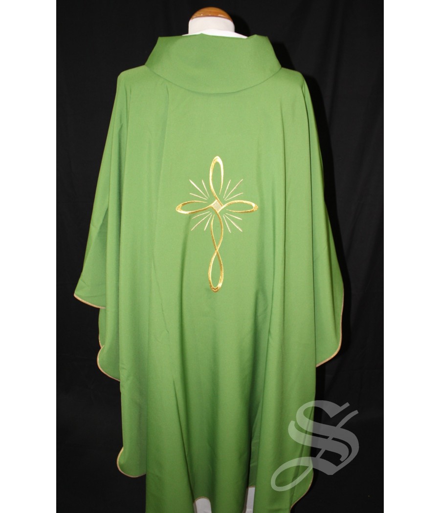 CASULLA VERDE 100% POLIESTER LIGERO ART. PLF