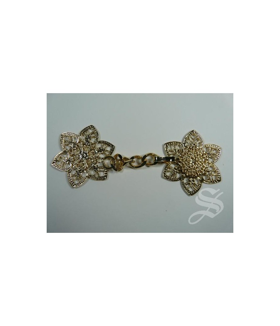 ALAMAR CIERRE CAPA PLUVIAL MOD. 1402 METAL DORADO FLOR ALAMAR CIERRE CAPA PLUVIAL MOD. 1402 METAL DORADO FLOR