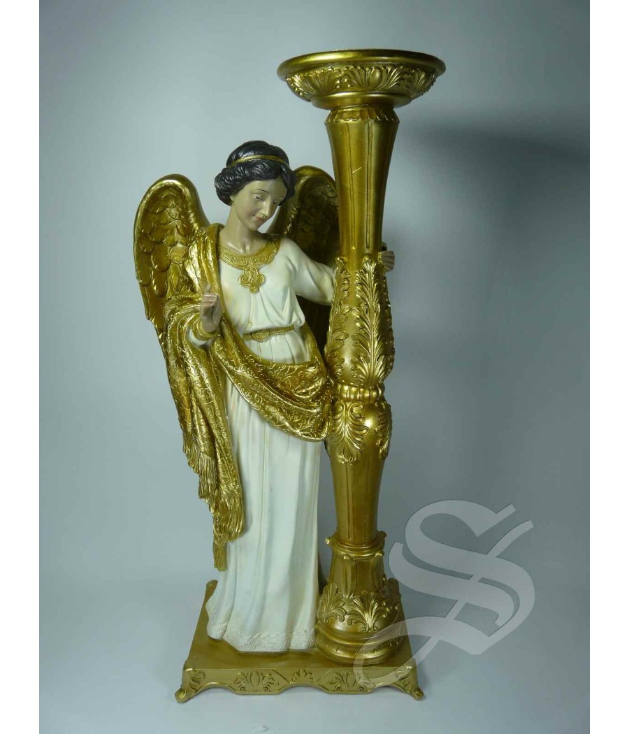 CANDELABRO ANGEL DE PIE 49 CM. 2 MODELOS