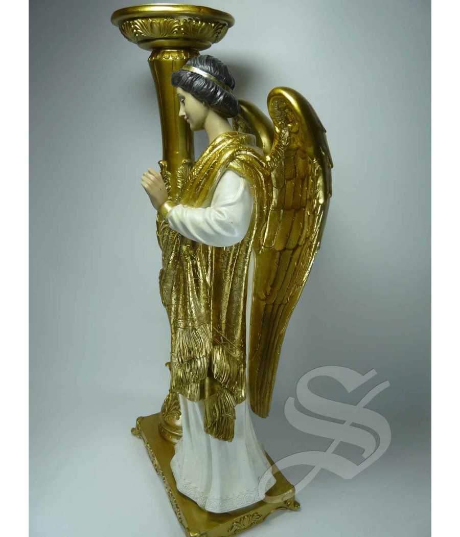 CANDELABRO ANGEL DE PIE 49 CM. 2 MODELOS