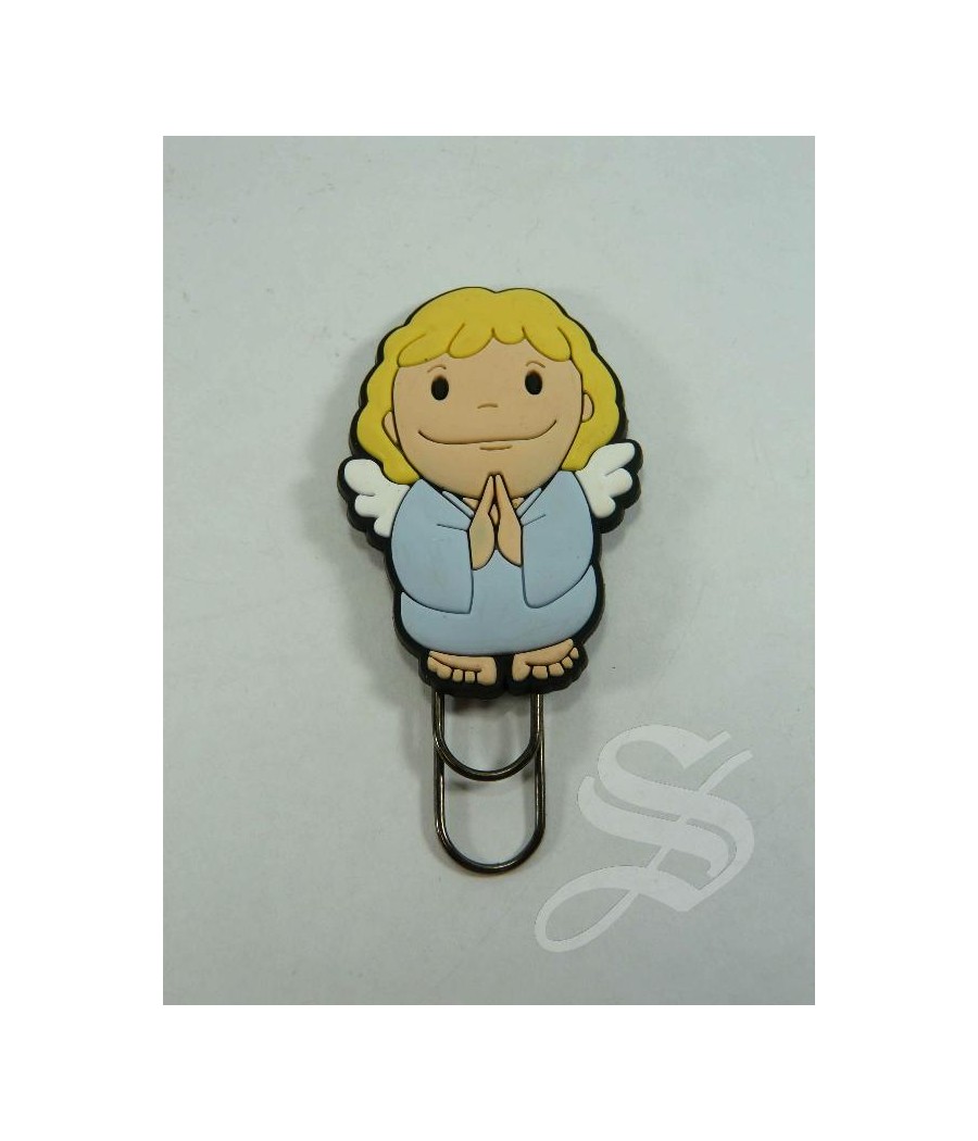 CLIP ANGELES RESINA MARCA PAGINAS 5 CM. CON CLIP 7 CM.
