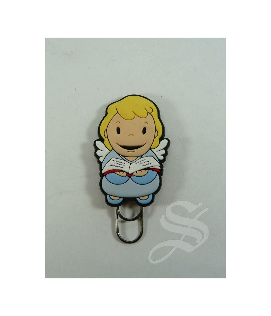 CLIP ANGELES RESINA MARCA PAGINAS 5 CM. CON CLIP 7 CM.