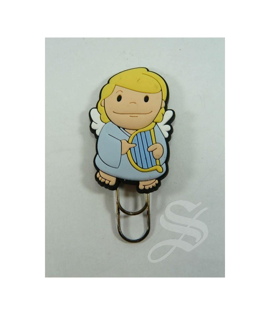 CLIP ANGELES RESINA MARCA PAGINAS 5 CM. CON CLIP 7 CM.