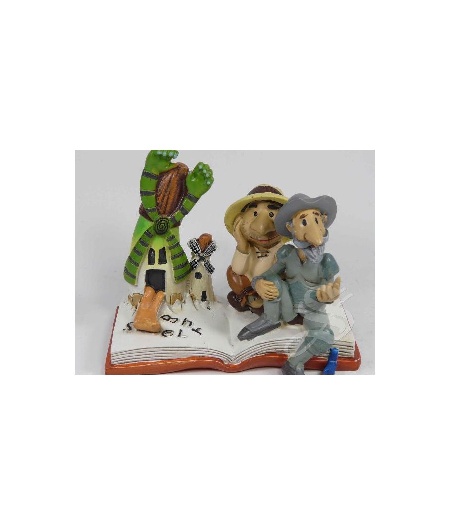 FIGURA QUIJOTE Y SANCHO CON MOLINO MOLINO INFANTIL
