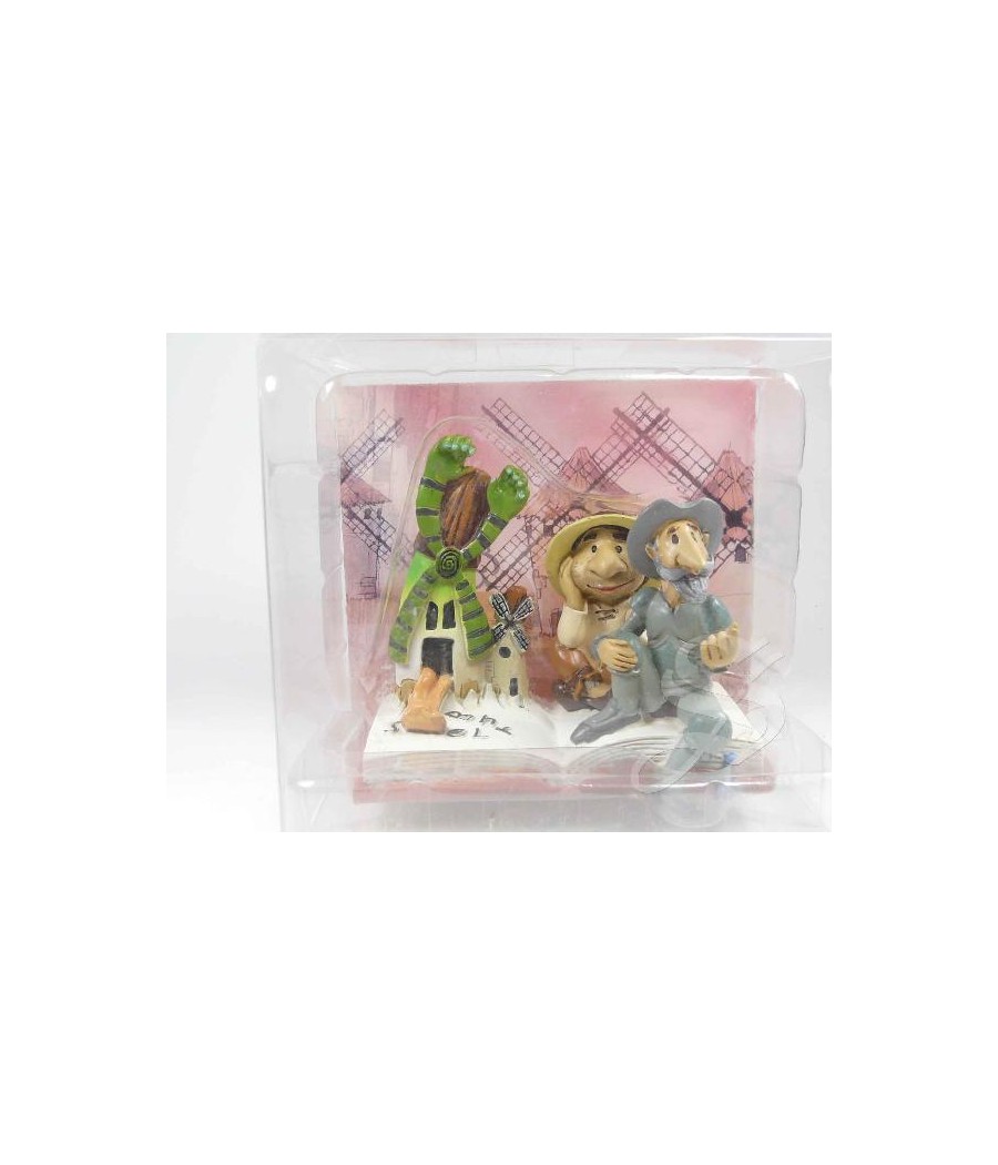 FIGURA QUIJOTE Y SANCHO CON MOLINO MOLINO INFANTIL