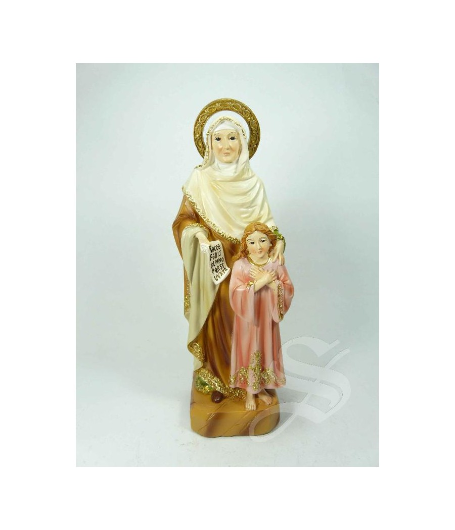 SANTA ANA CON LA VIRGEN 17 CM RESINA