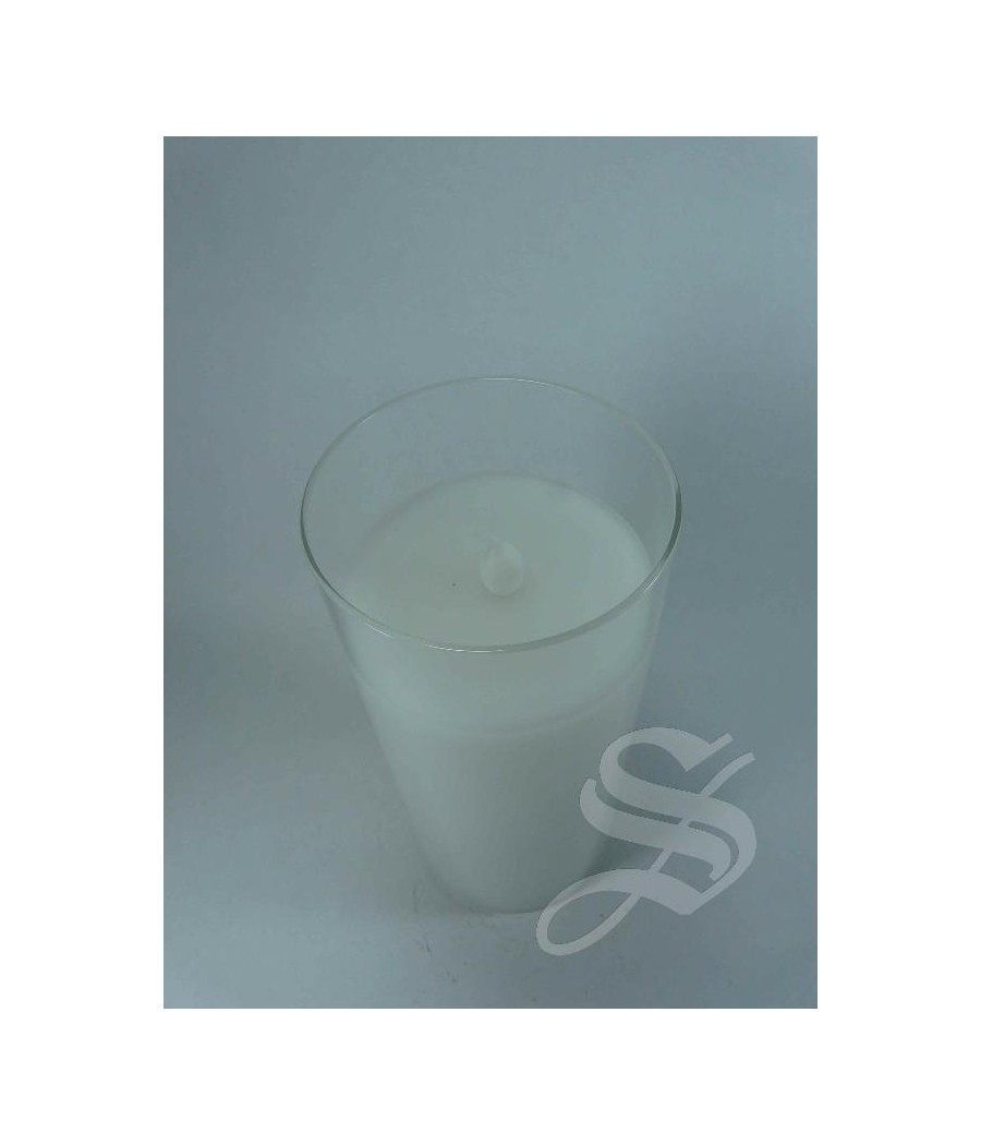 VELA ELECTRICA CON LED EN CRISTAL 7*17 CM
