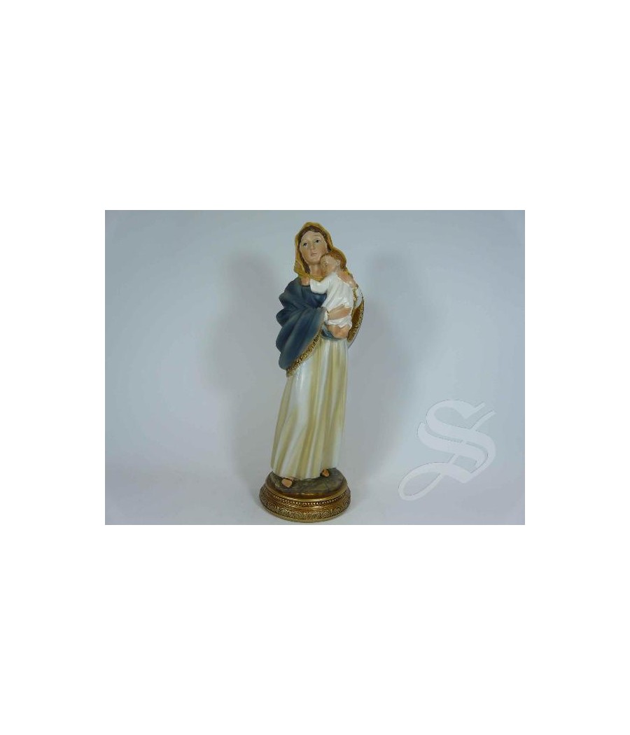 VIRGEN CON NIÑO 20 CM.