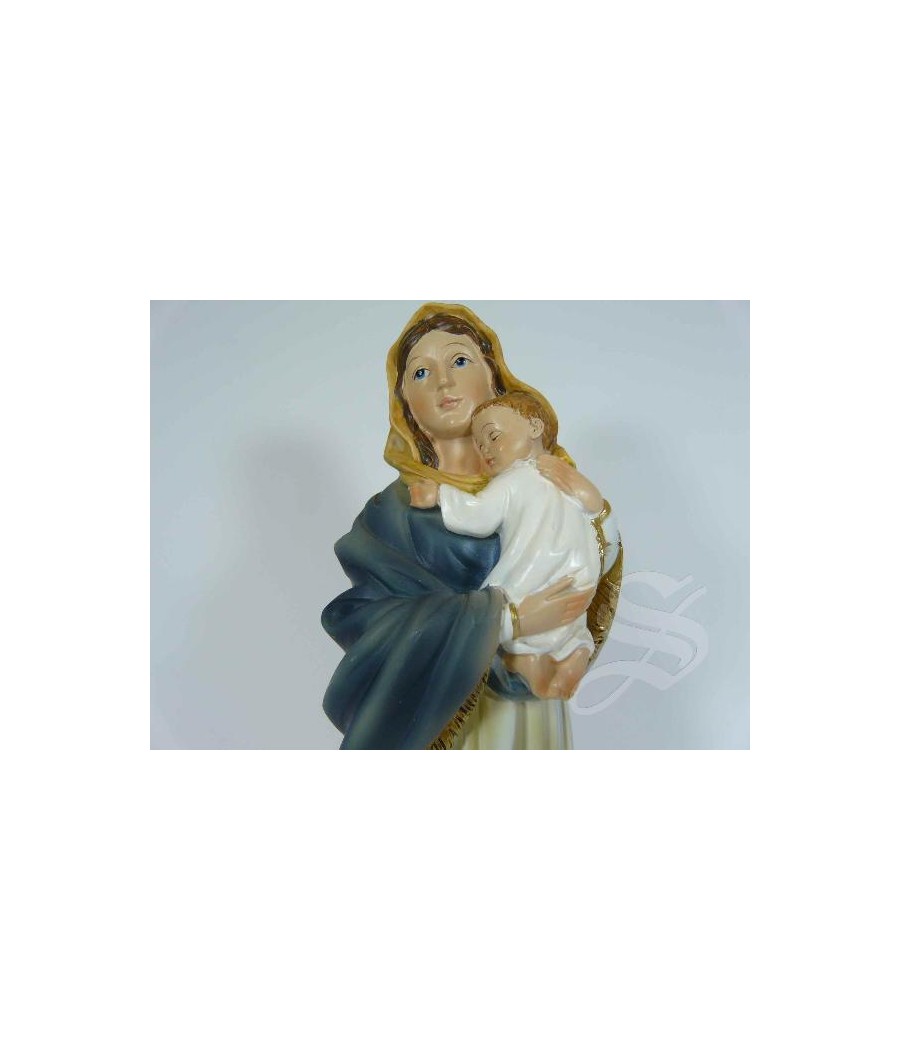 VIRGEN CON NIÑO 20 CM.
