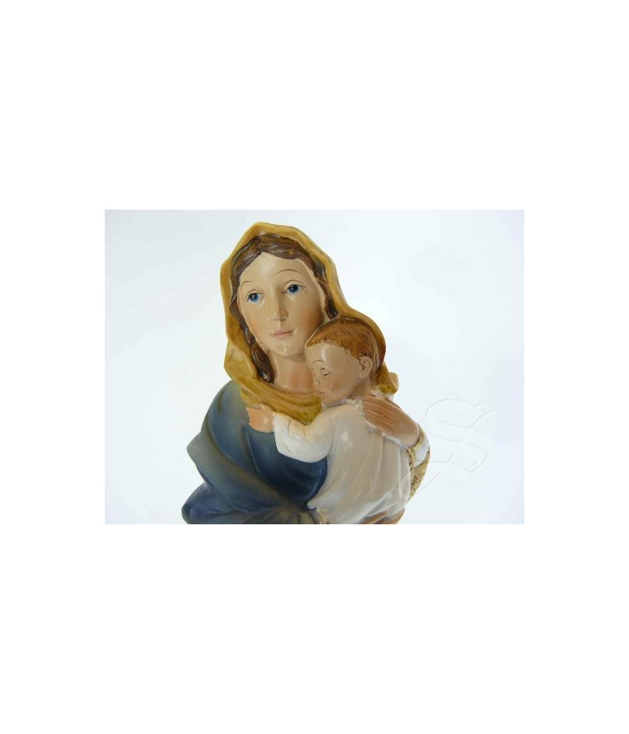 VIRGEN CON NIÑO 20 CM.