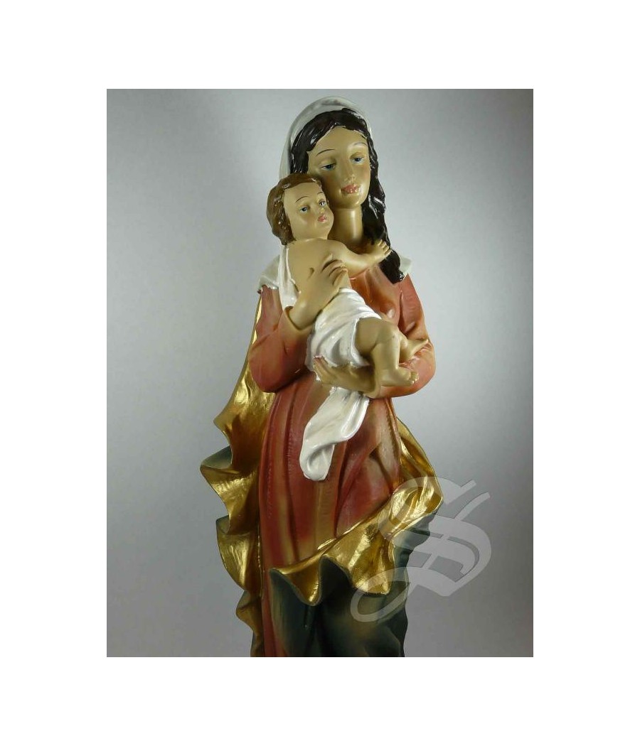 VIRGEN CON NIÑO 30CM.