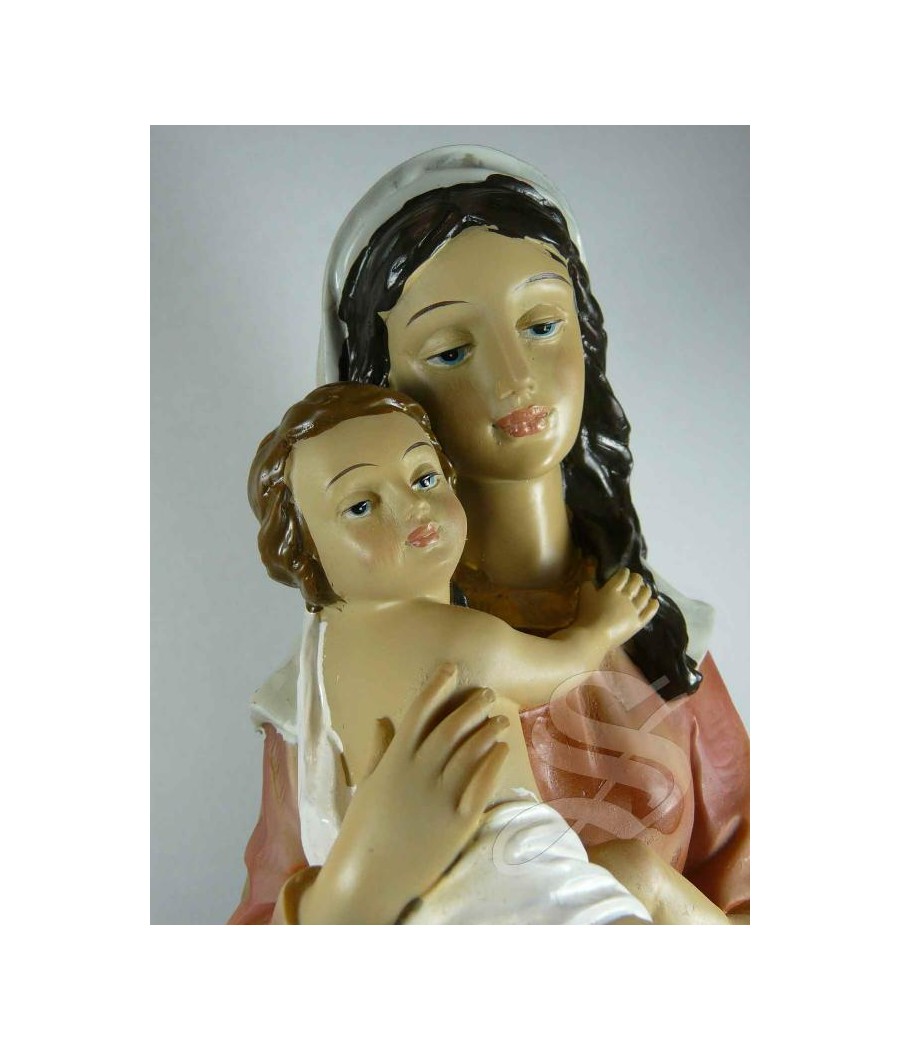 VIRGEN CON NIÑO 30CM.