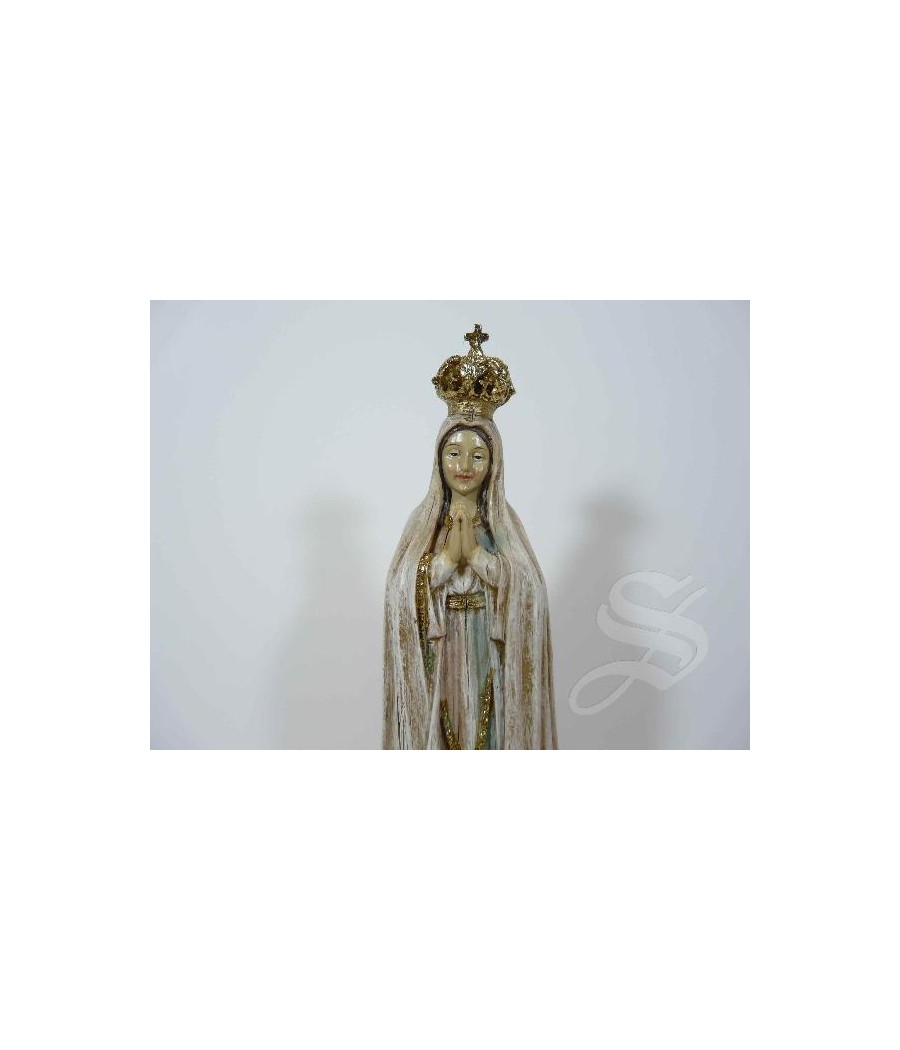 VIRGEN DE FATIMA 21CM. MADERA