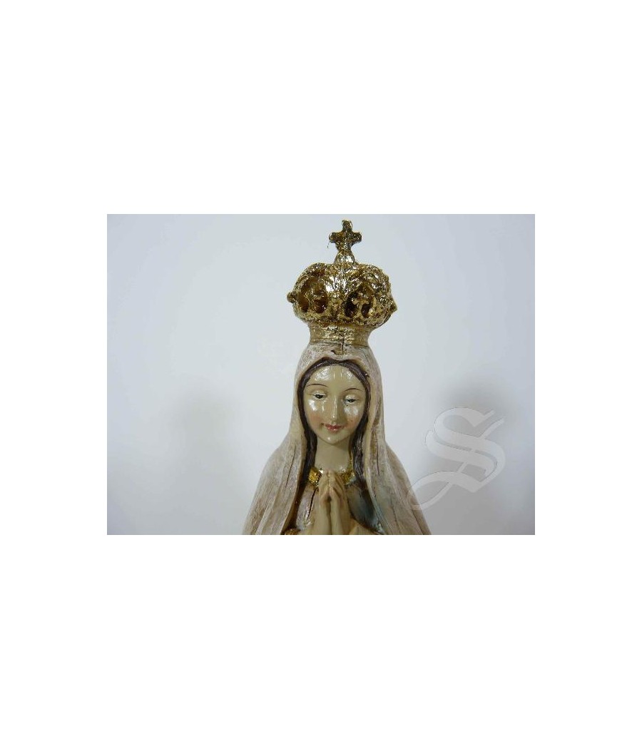 VIRGEN DE FATIMA 21CM. MADERA