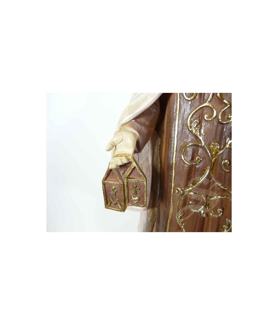 VIRGEN DEL CARMEN MADERA VIEJA 40 CM.