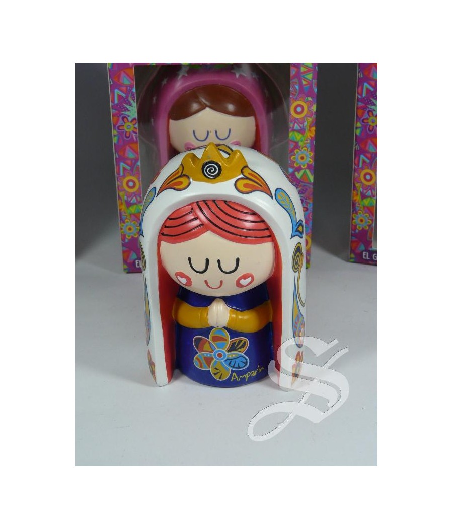 VIRGENCITA MANTO BLANCO 10 CM.
