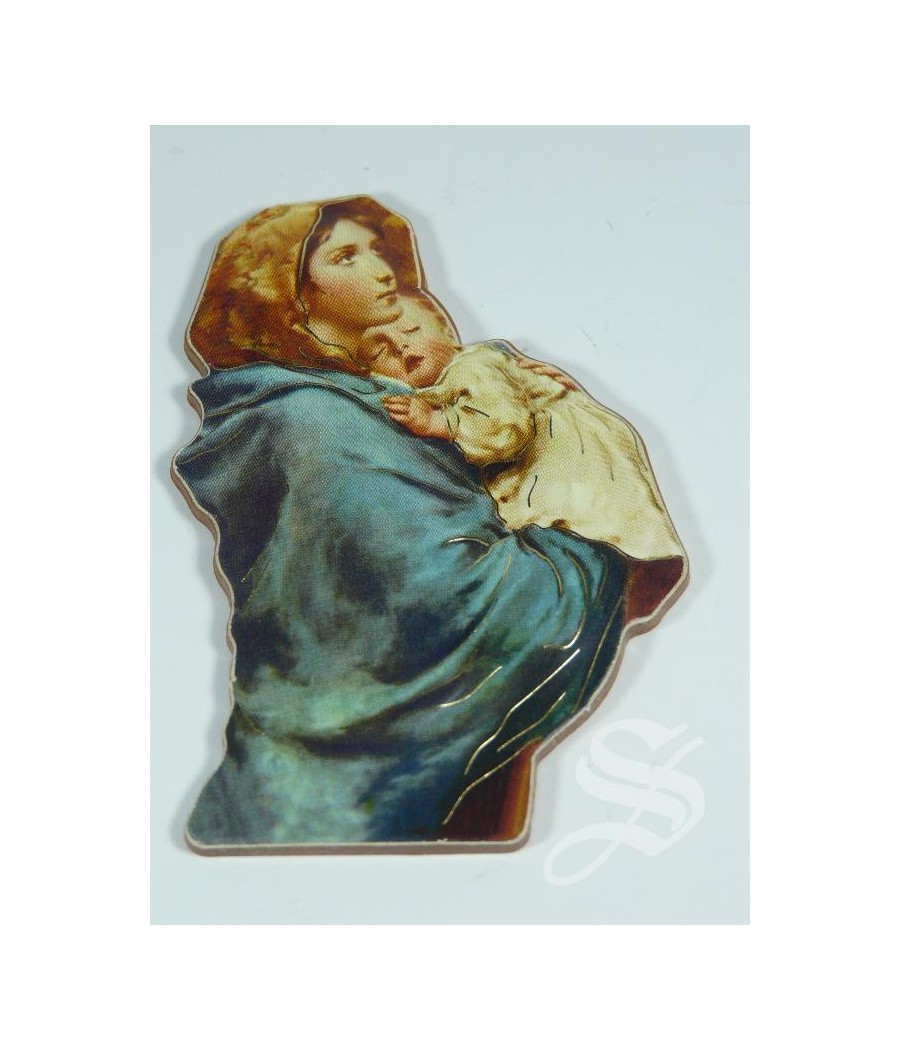 IMAN VIRGEN CON NIÑO 7 CM