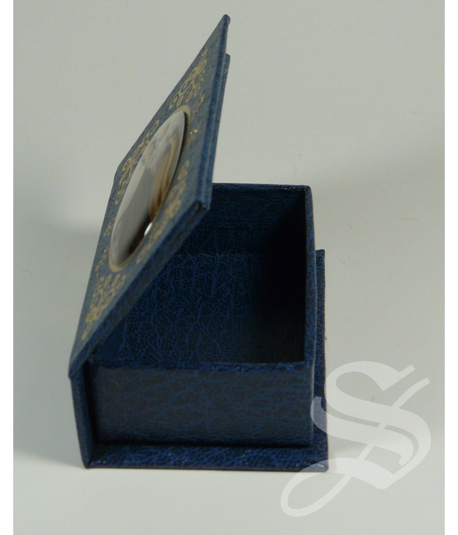 ROSARIERA FORMA LIBRO AZUL VIRGEN DEL CARMEN