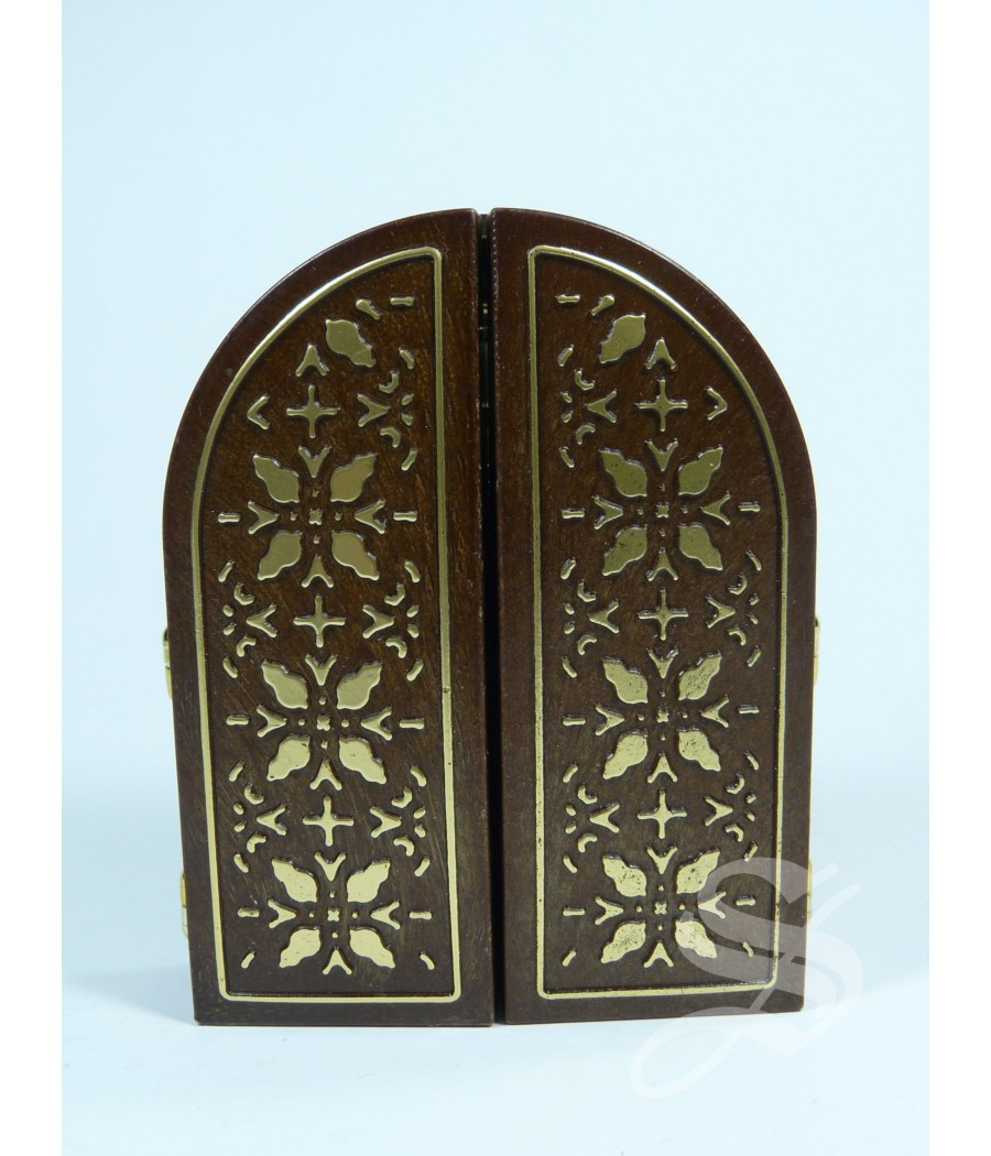 TRIPTICO CON PLACA DE PLATA 12 * 7,5 CM. JESUS ORANTE