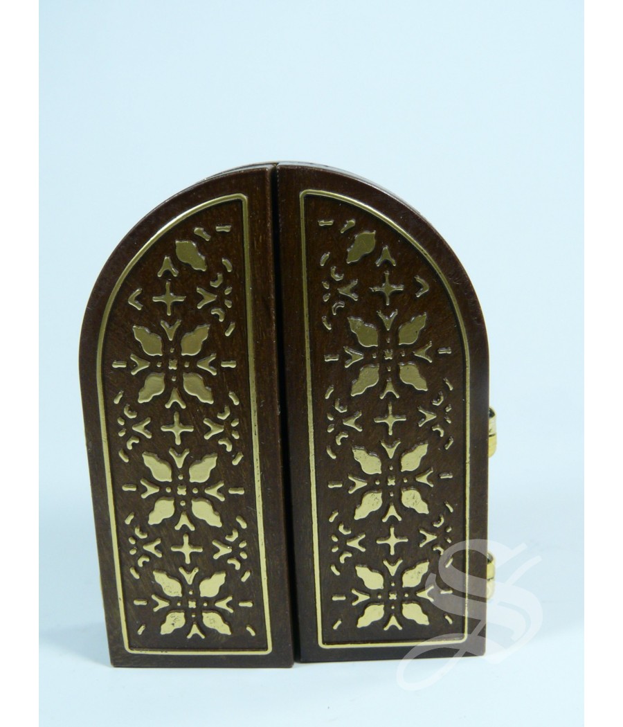 TRIPTICO CON PLACA DE PLATA 12 * 7,5 CM. PERPETUO SOCORRO