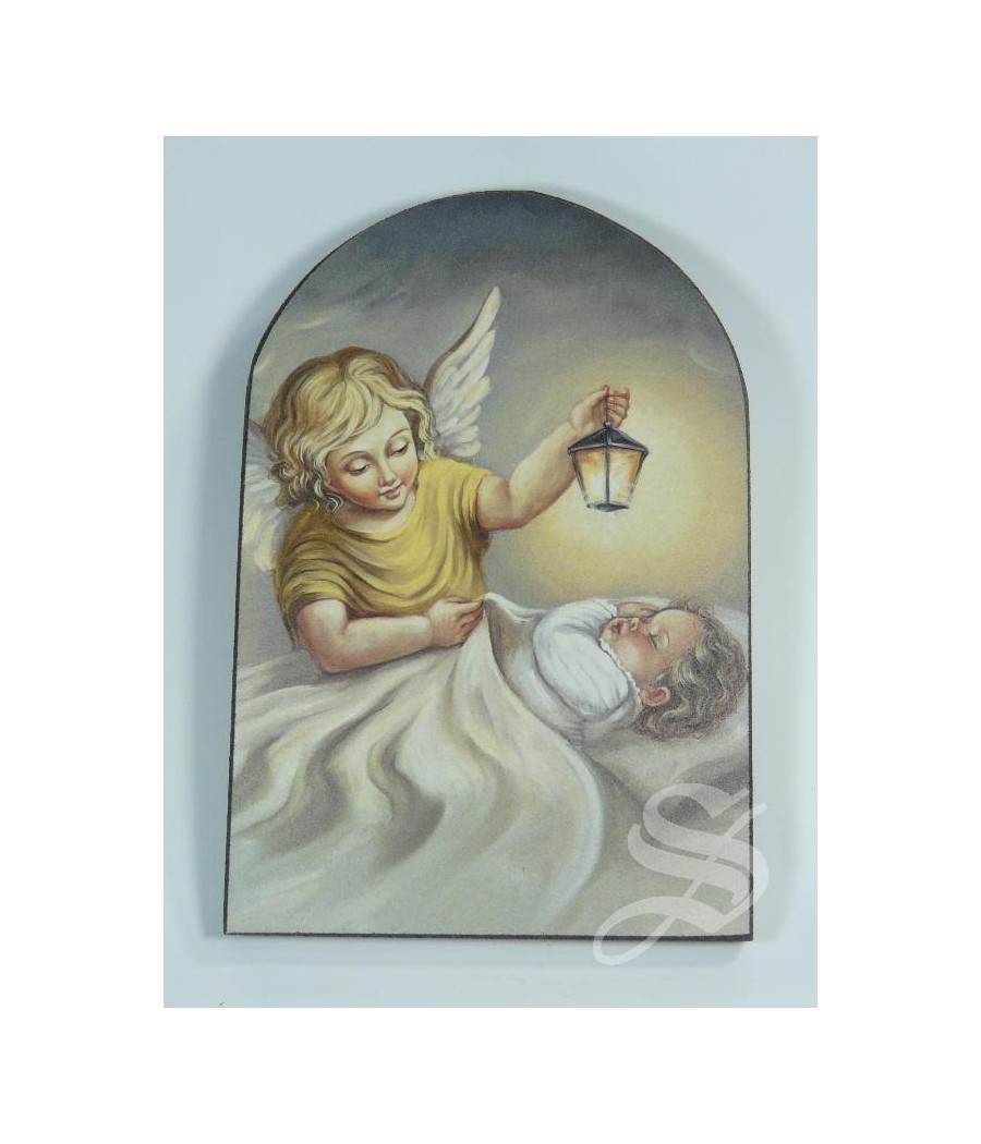 TABLA MADERA 10 * 15 ANGEL DE LA GUARDA
