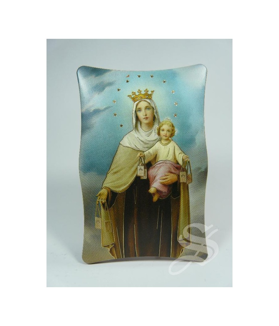 CUADRO MOLDURADO VIRGEN DEL CARMEN 7 * 10