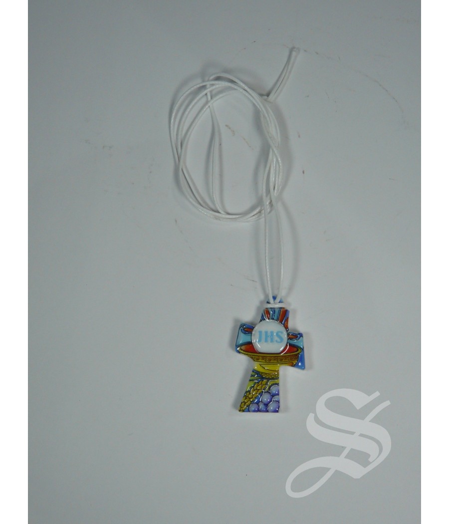 CRUZ CON CORDON PARA CUELLO DE COMUNION