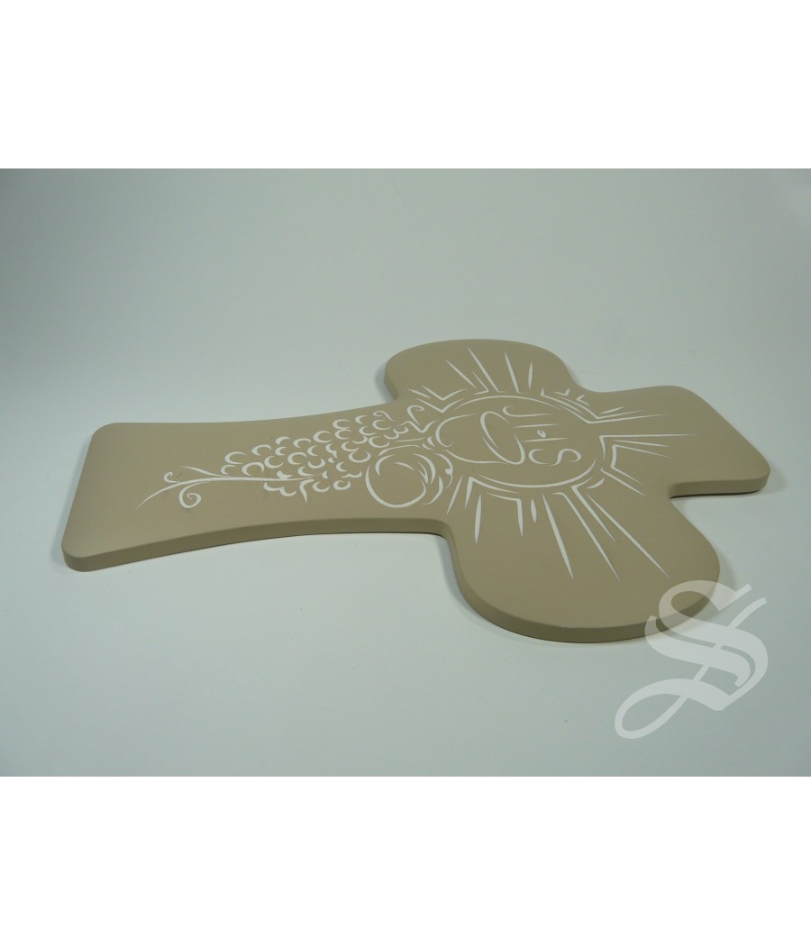 8027846134265CRUZ POLIMERO  COMUNION  ACABADO MATE 12*18 CM