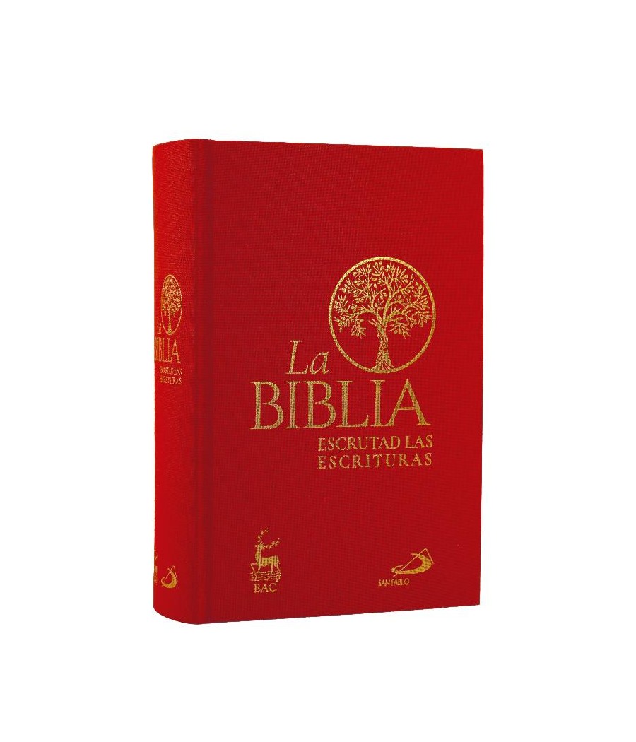 LA BIBLIA. ESCRUTAD LAS ESCRITURAS - CARTONE TELA ROJA