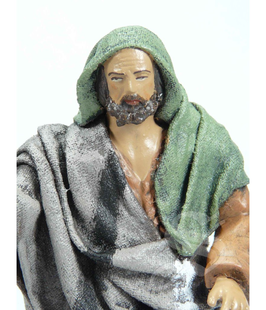 PASTOR CON FRUTA EN LA MANO 12 CM.