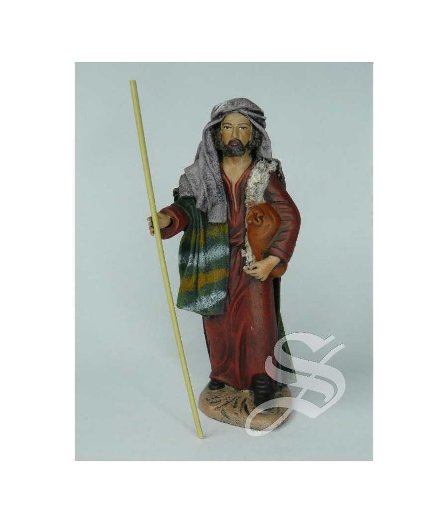 PASTOR CON SACO AL HOMBRO 14 CM