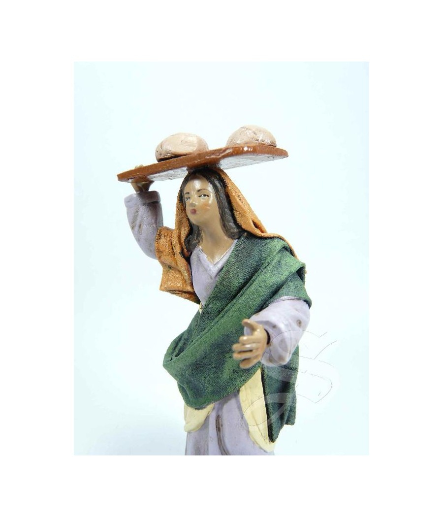 PASTORA CON TABLA DE PAN 10 CM.