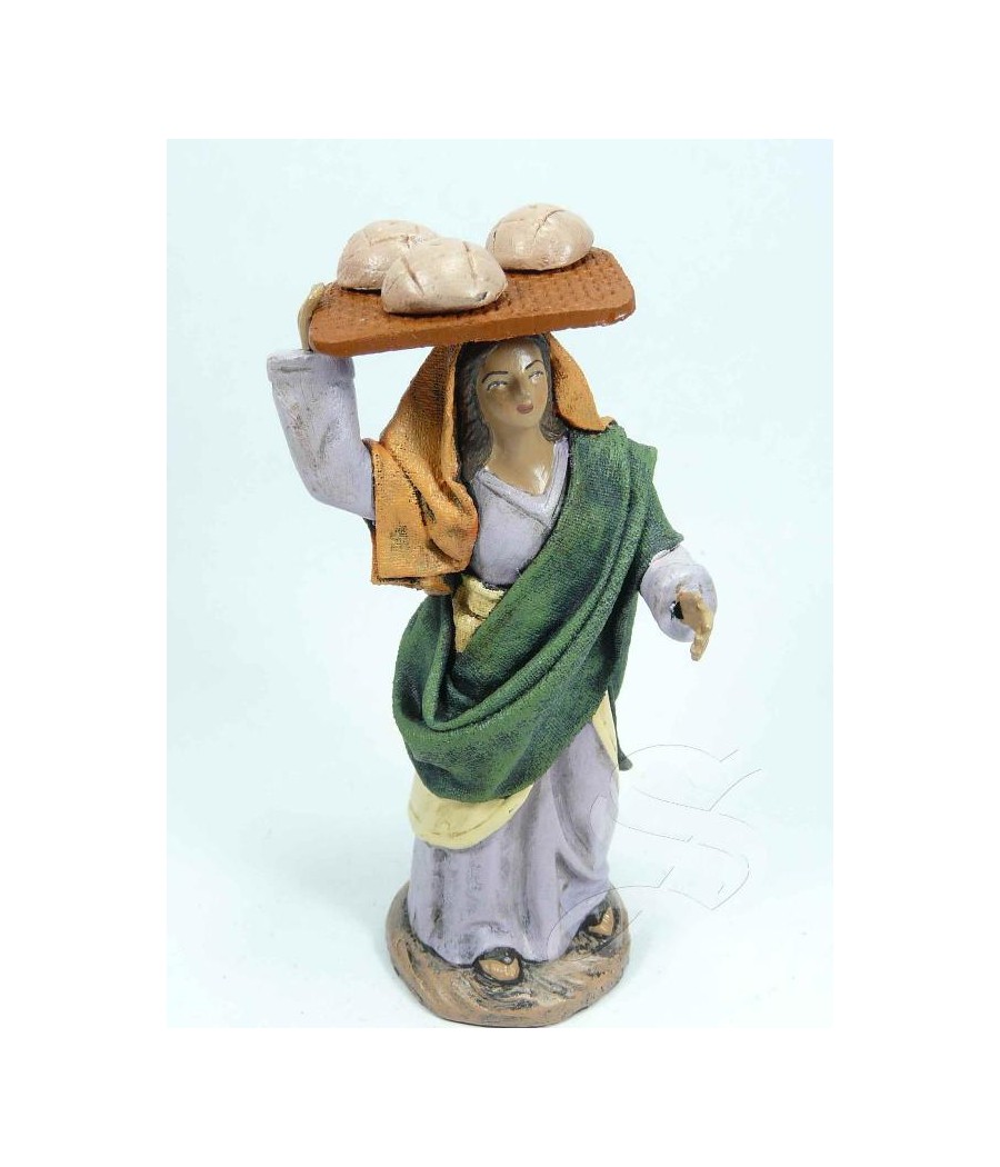 PASTORA CON TABLA DE PAN 10 CM.