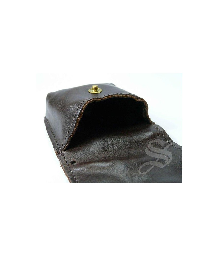 ESTUCHE PIEL PORTAVIATICO COLOR NEGRO O MARRON VACÍO