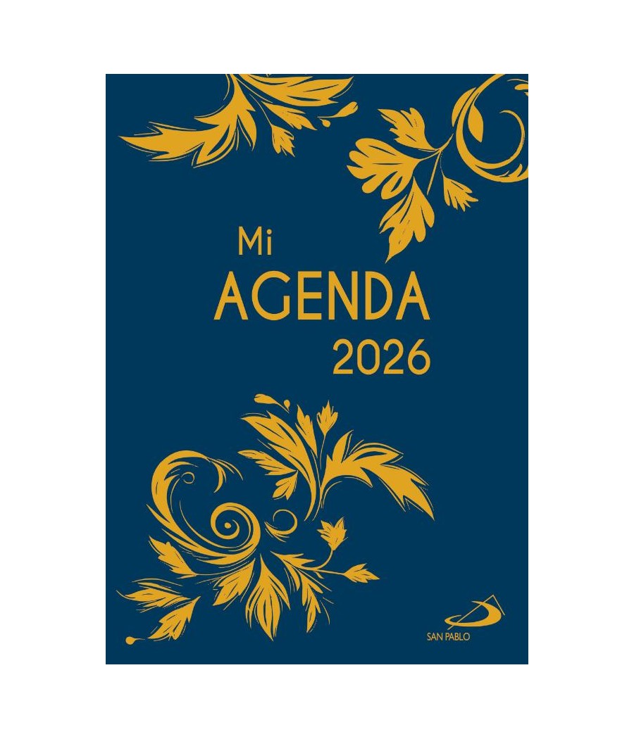 MI AGENDA 2026 - CUBIERTA IMPRESA CON ESTAMPACION EN ORO. RUSTICA