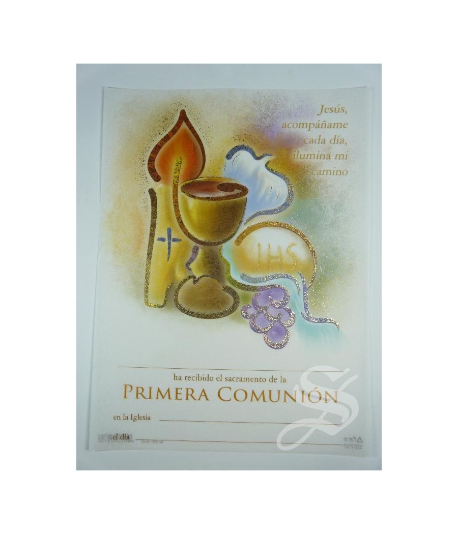 RECORDATORIO COMUNION PERGAMINO 18 X 24