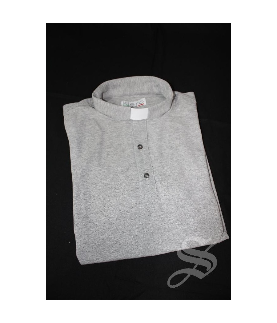 POLO CLERGY GRIS TALLA L