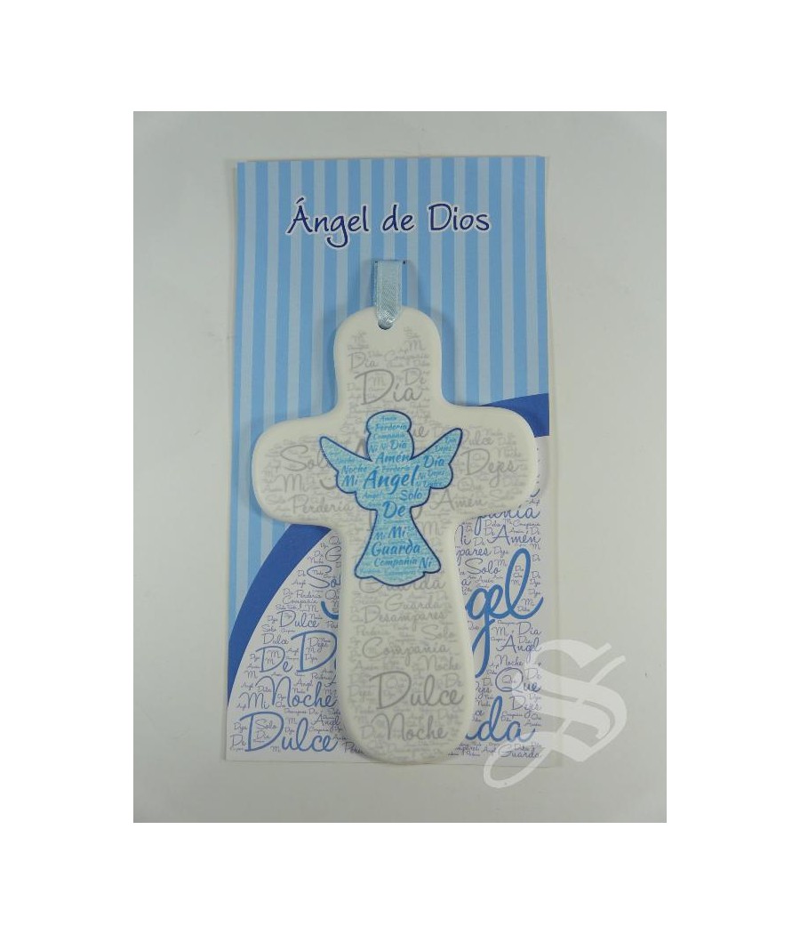 CRUZ ANGEL DE MI GUARDA EN AZUL