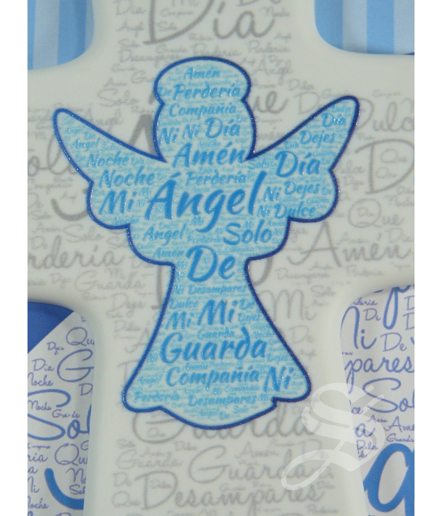 CRUZ ANGEL DE MI GUARDA EN AZUL