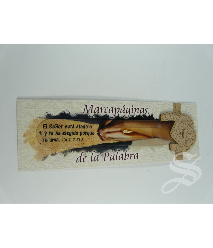 MARCAPAGINAS ATAME A TI DE MADERA 17 X 4,5 CM.