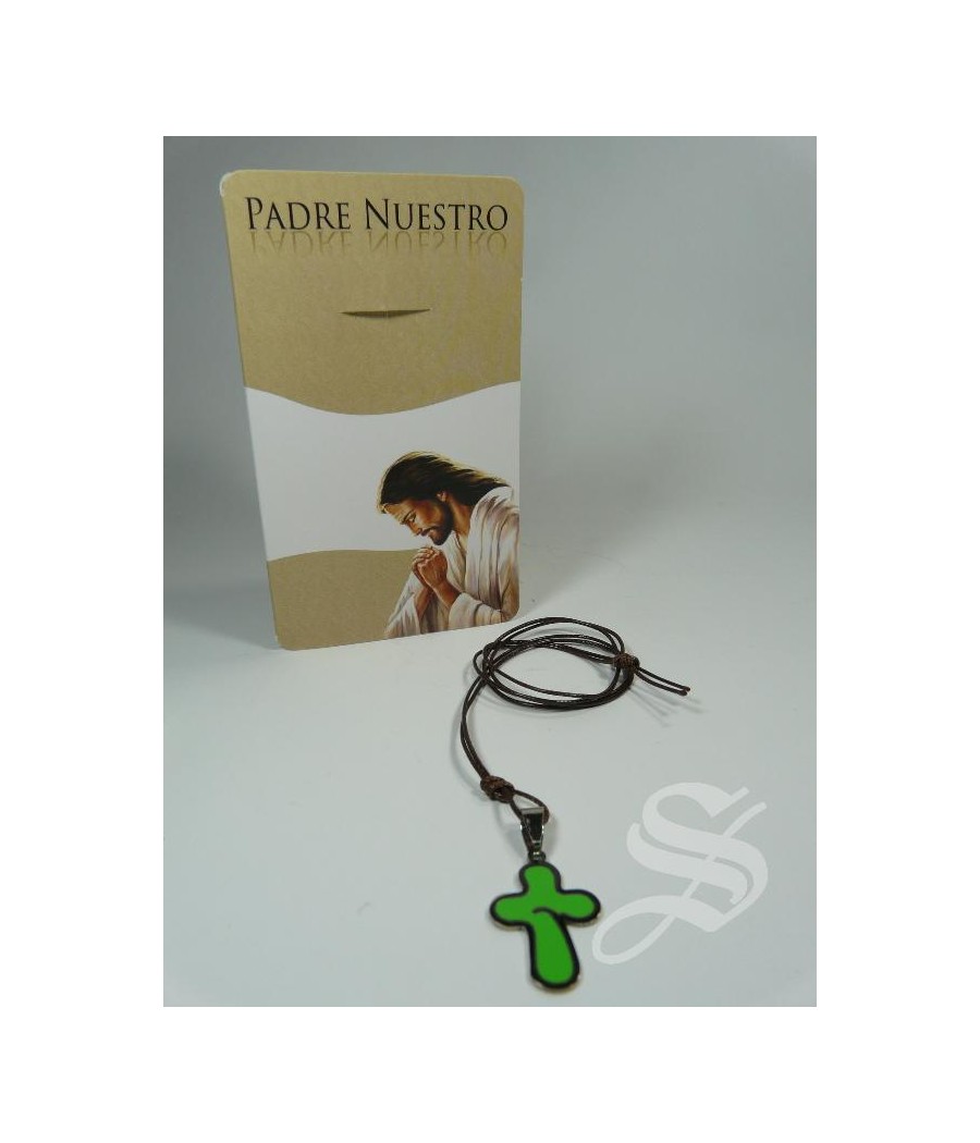 COLGANTE CRUZ COLORES ACERO INOX. Y ESMALTE