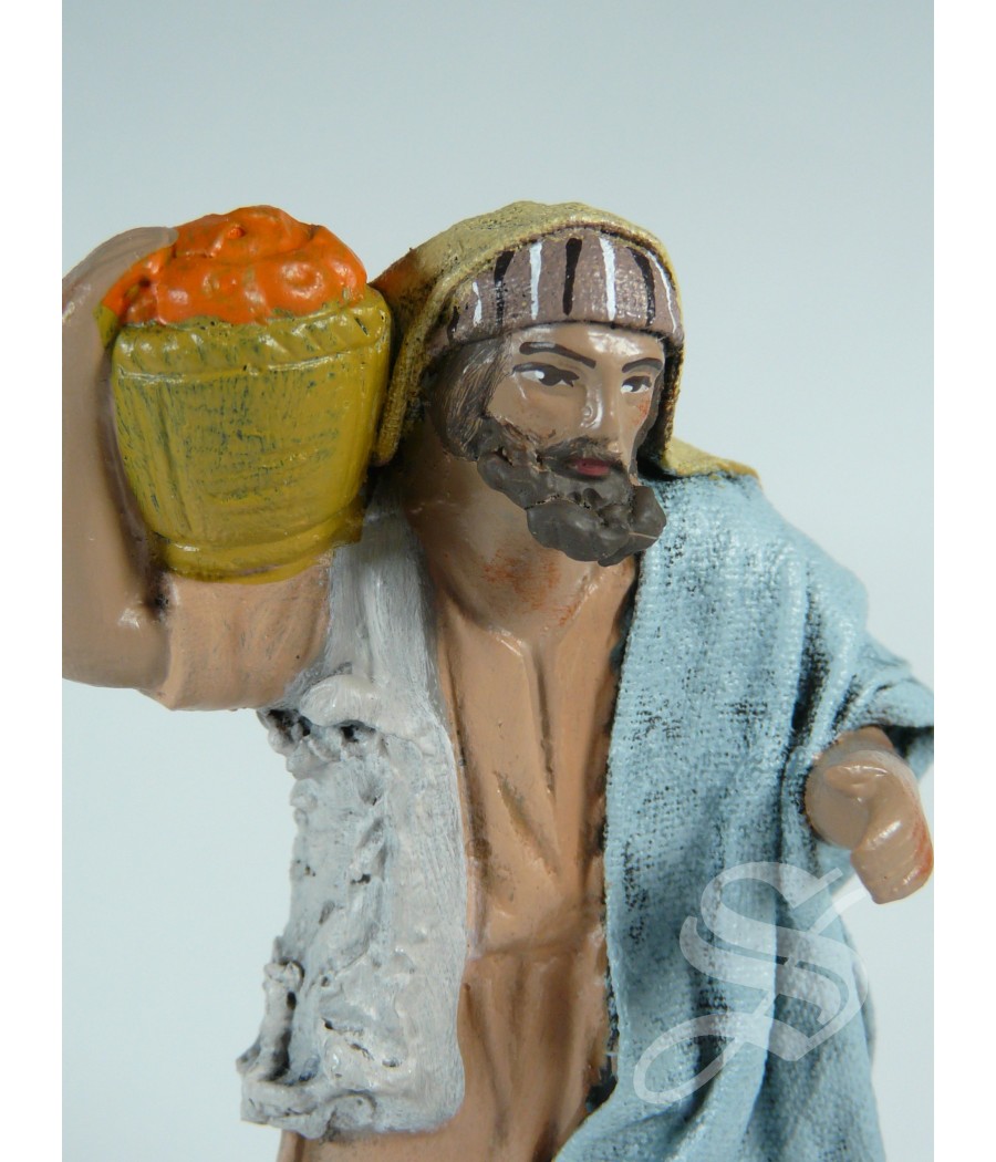 PASTOR CON CESTO AL HOMBRO 12 CM.
