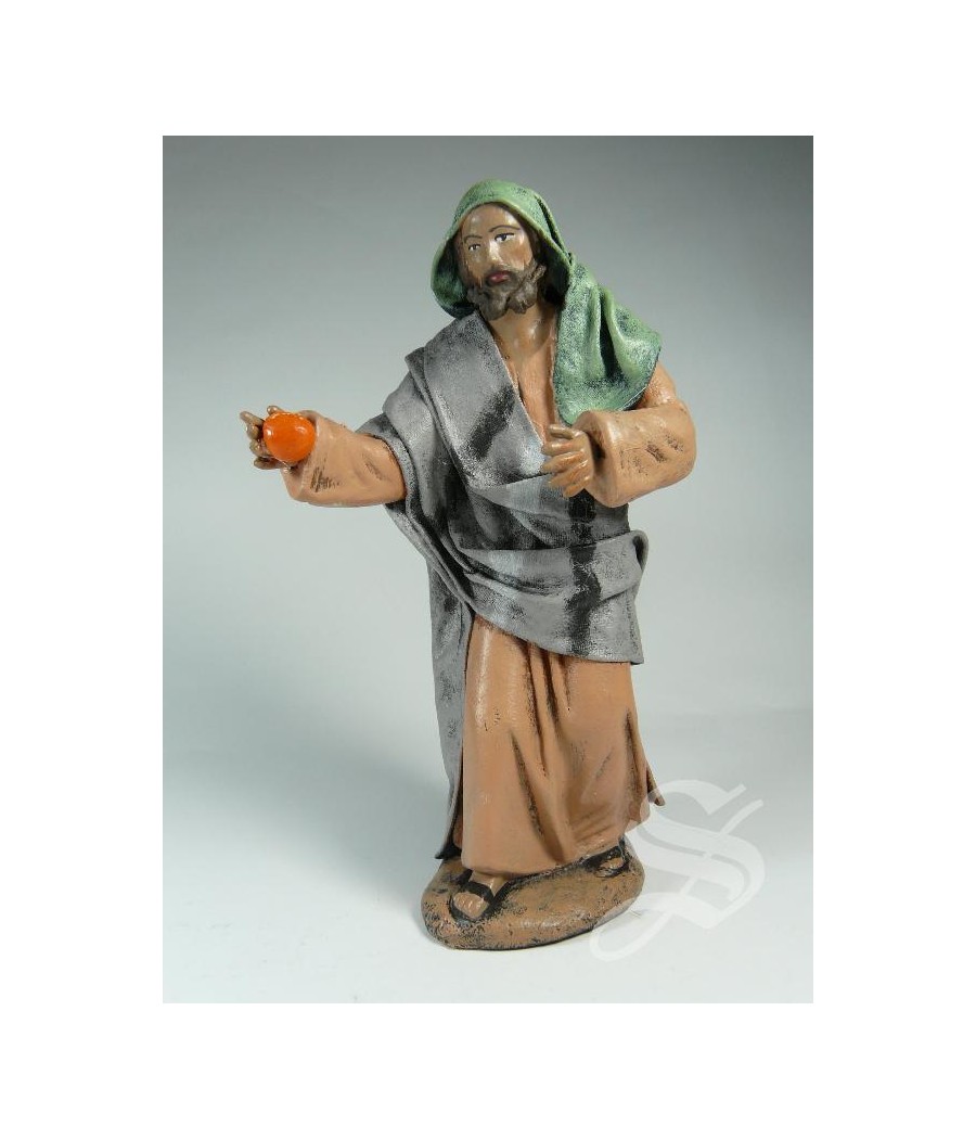PASTOR 14 CM CON FRUTA EN LA MANO