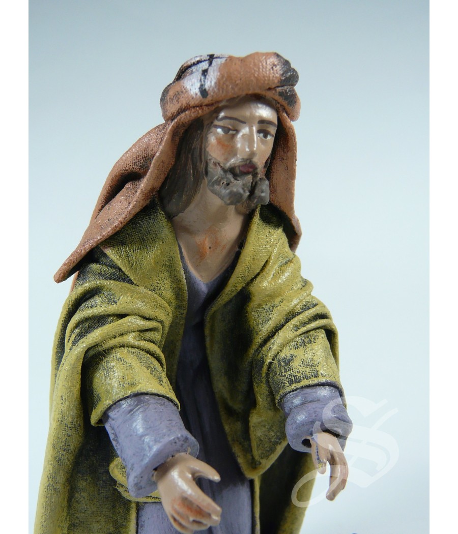 PASTOR CON CARRETILLA 12 CM.